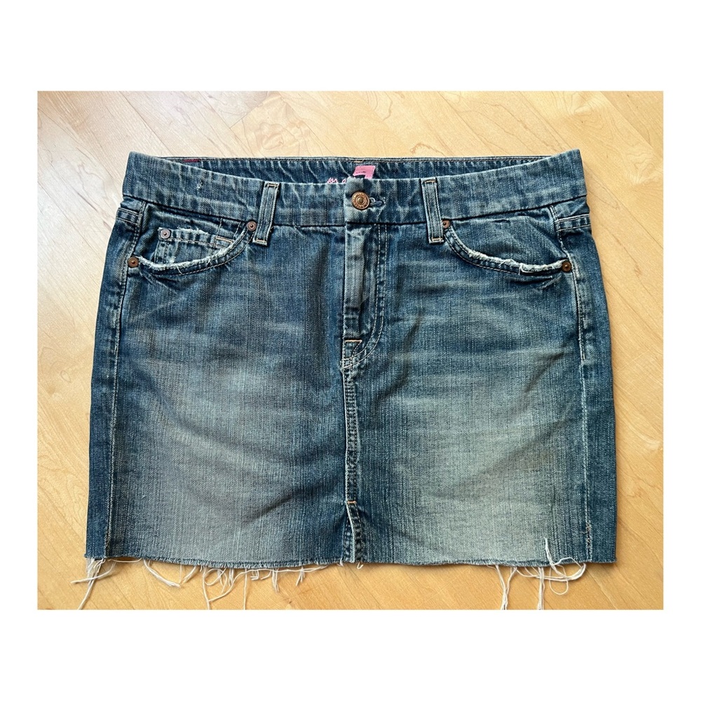 Vintage 7 for Mankind Jean denim skirt Sz 29